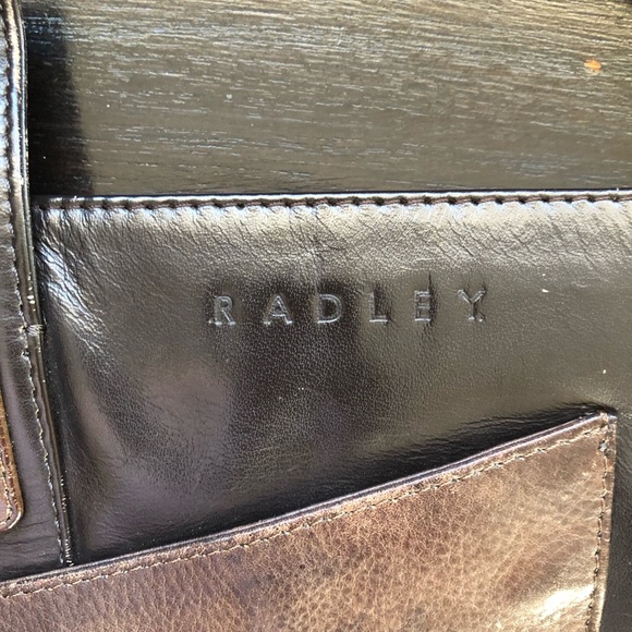 Radley London Leather crossbody purse size OS Brown - Picture 3 of 11